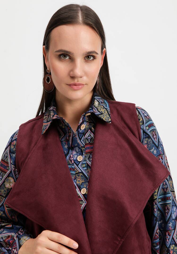 Жилет оверсайз с воротом апаш шир.  750, рис. 6