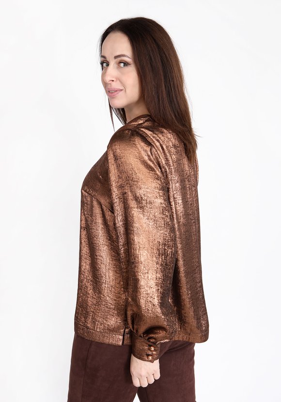 Блуза с объемным рукавом на манжете шир.  580, рис. 2