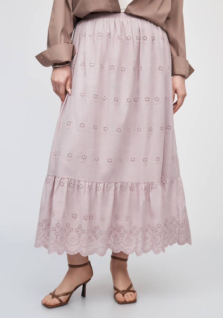 Юбка Ажурные узоры шир.  750, рис. 7