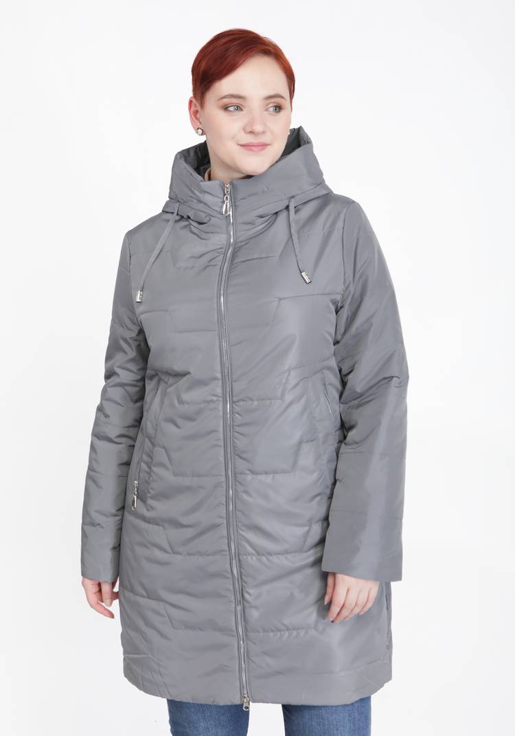 Куртка прямого кроя на молнии с капюшоном шир.  750, рис. 9