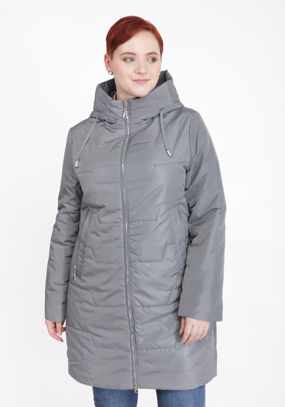 Куртка прямого кроя на молнии с капюшоном шир.  580, рис. 9