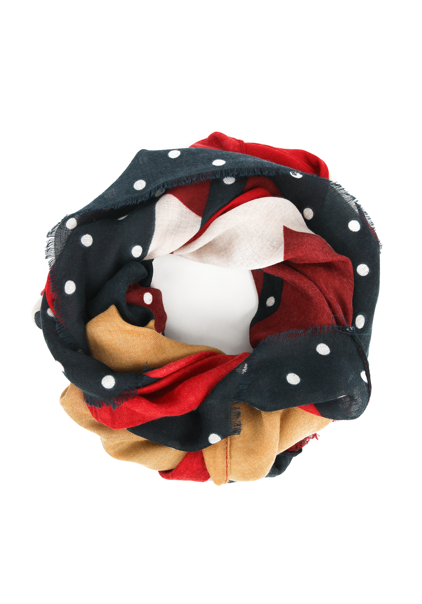 Шарф с рисунком «горох»