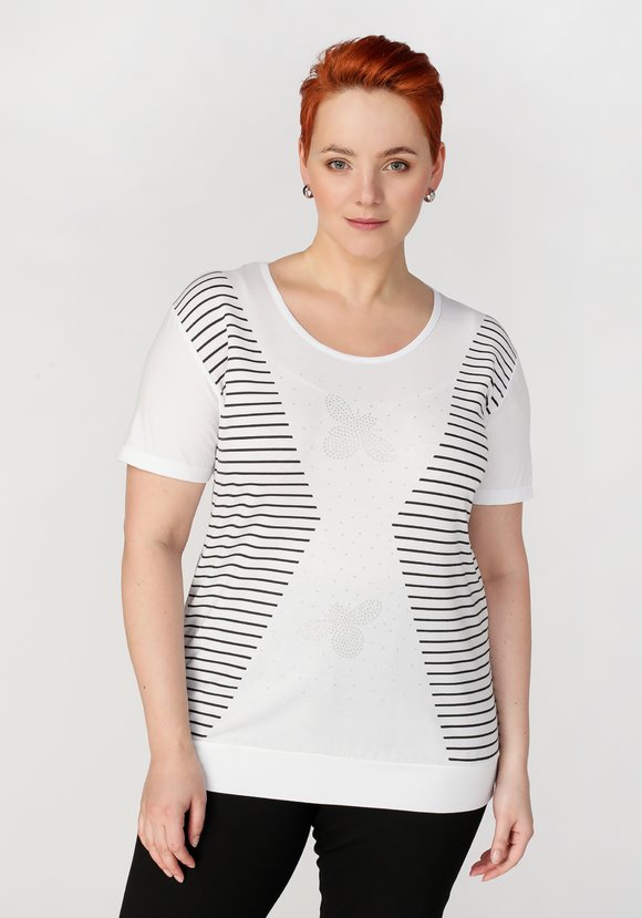 Блуза с принтом Агнес шир.  580, рис. 9