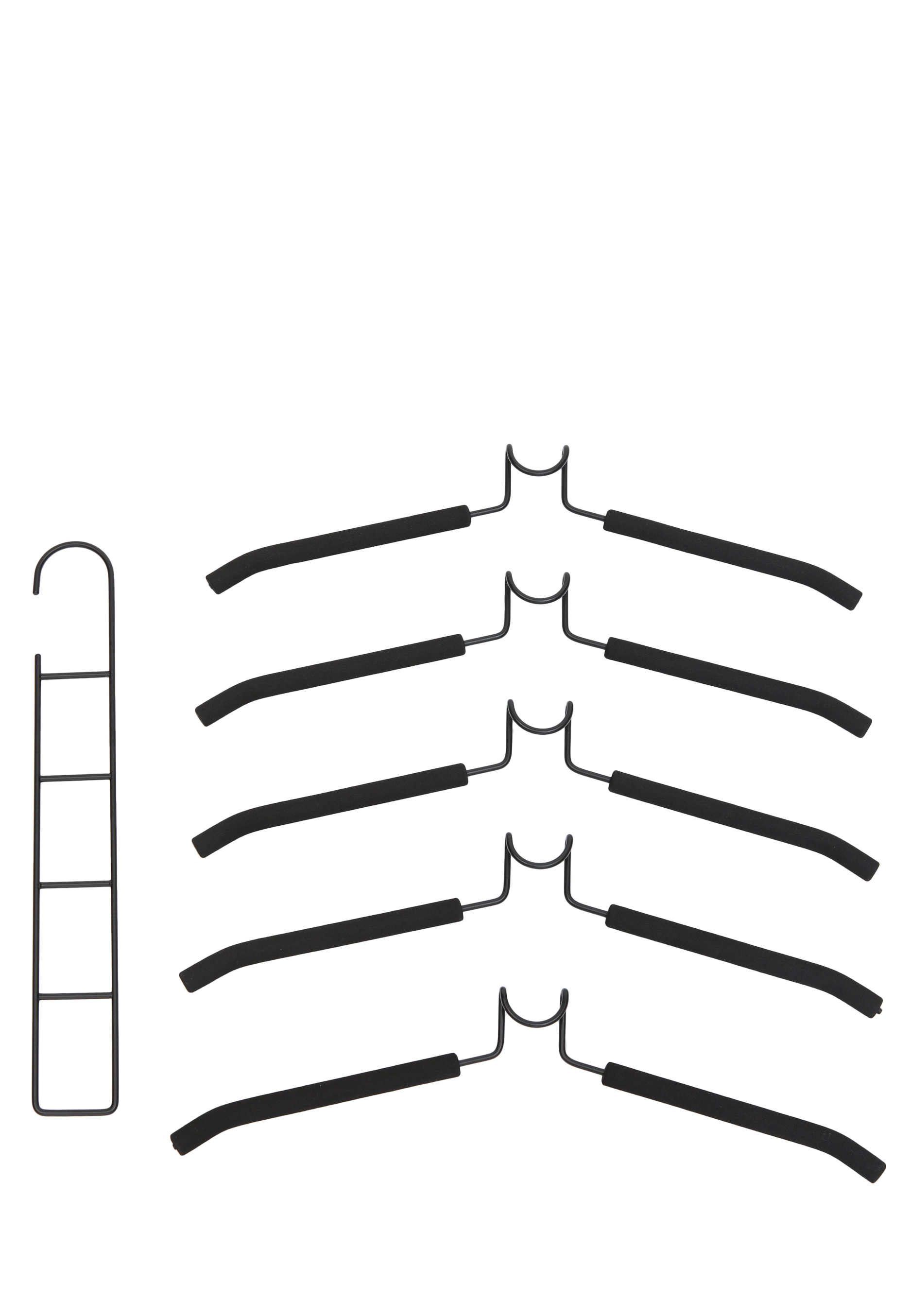 Вешалка-трансформер, 10 шт. Ridberg, цвет черный - фото 4