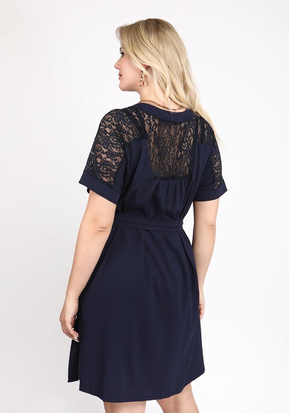 Туника с кружевом шир.  580, рис. 6