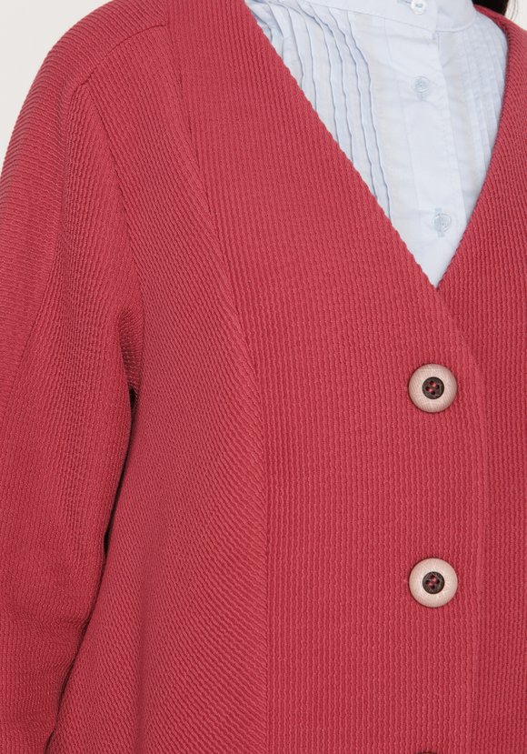 Кардиган на пуговицах с боковыми разрезами шир.  580, рис. 4