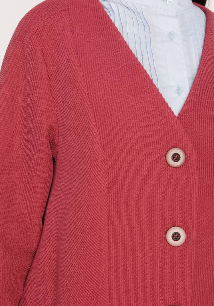 Кардиган на пуговицах с боковыми разрезами шир.  750, рис. 4