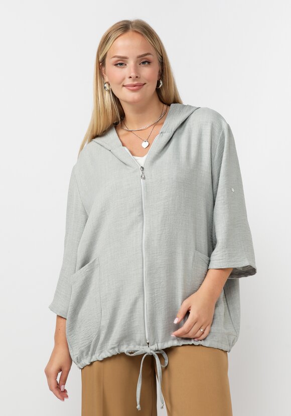 Жакет на молнии с капюшоном Амелия шир.  580, рис. 1