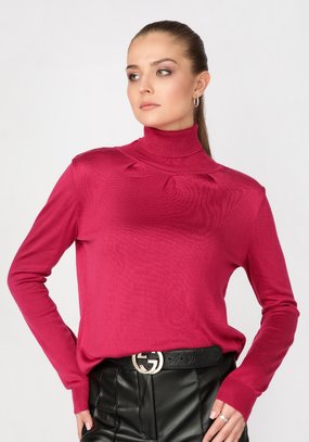 Джемпер женский со складками по полочке