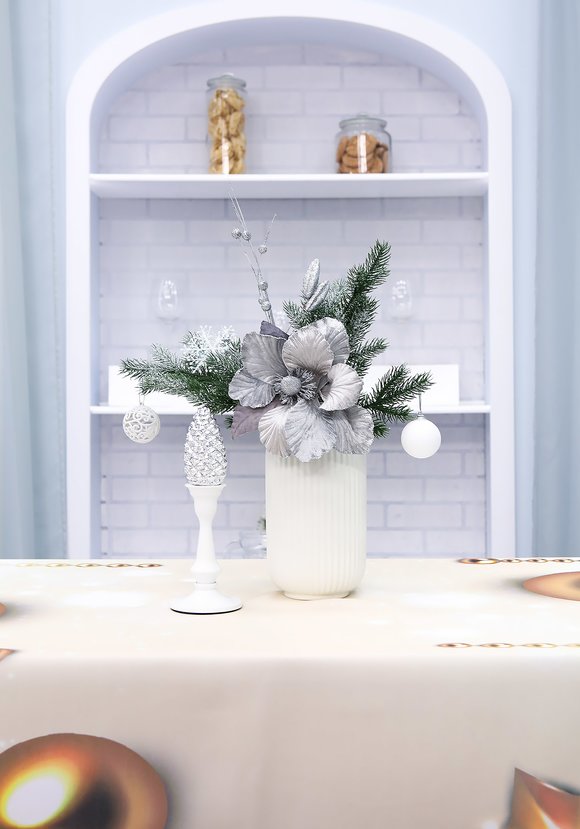 Интерьерная накидка 3 в 1 Новогодняя шир.  580, рис. 1