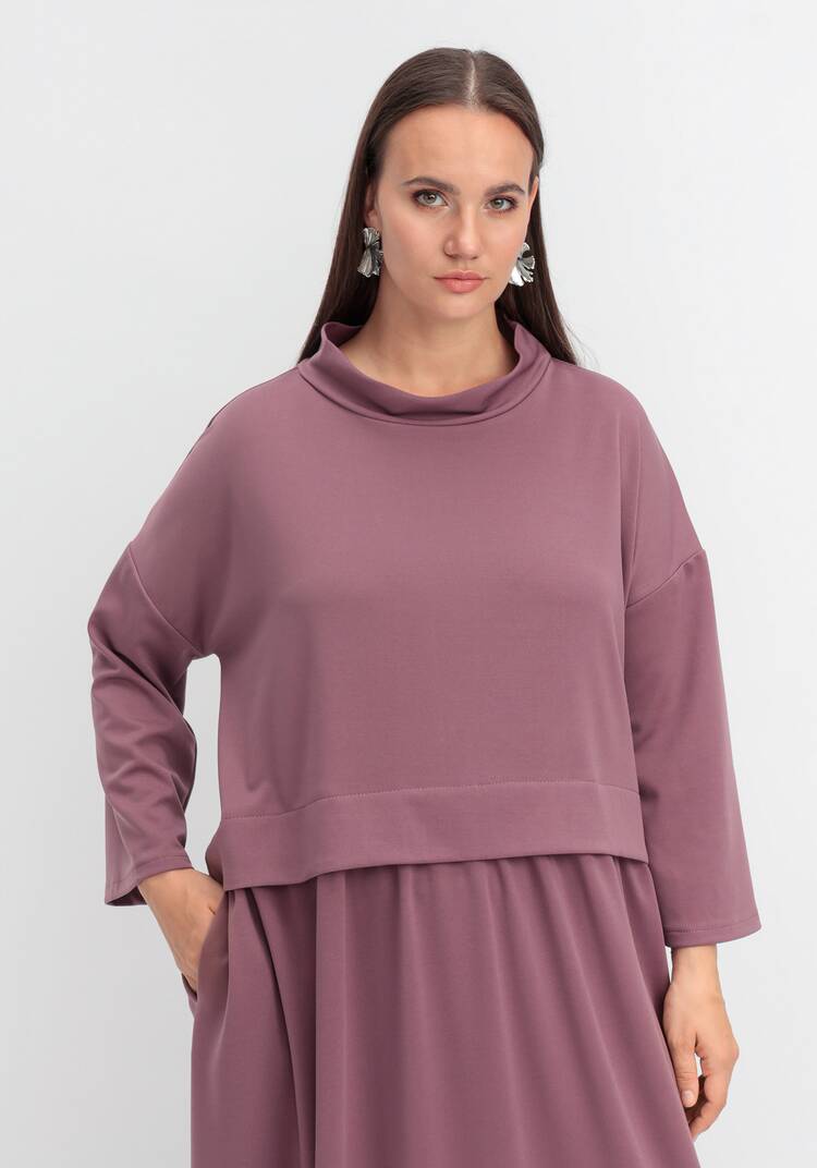 Платье с отрезной кокеткой-обманкой шир.  750, рис. 10