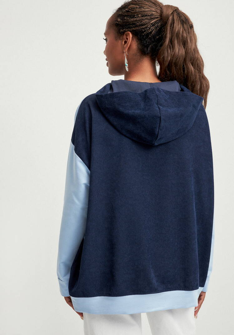 Худи оверсайз комбинированное шир.  750, рис. 11