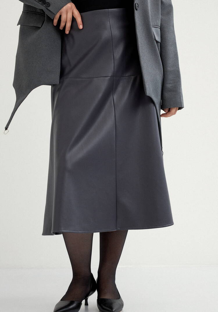 Юбка годе из экокожи шир.  750, рис. 10