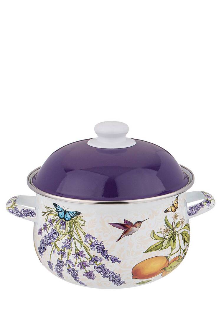 Эмалированная кастрюля с крышкой шир.  750, рис. 5