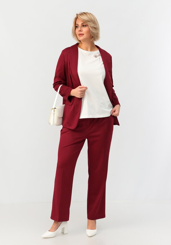 Блуза с принтом стрекоза шир.  580, рис. 2