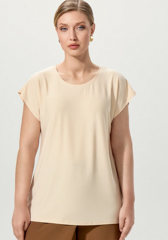 Блуза однотонная базовая без рукавов шир.  580, рис. 27