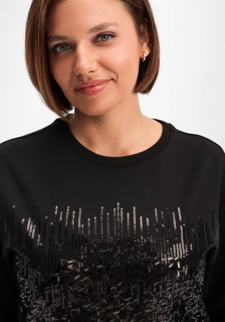 Свитшот с абстрактным рисунком из пайеток шир.  750, рис. 25