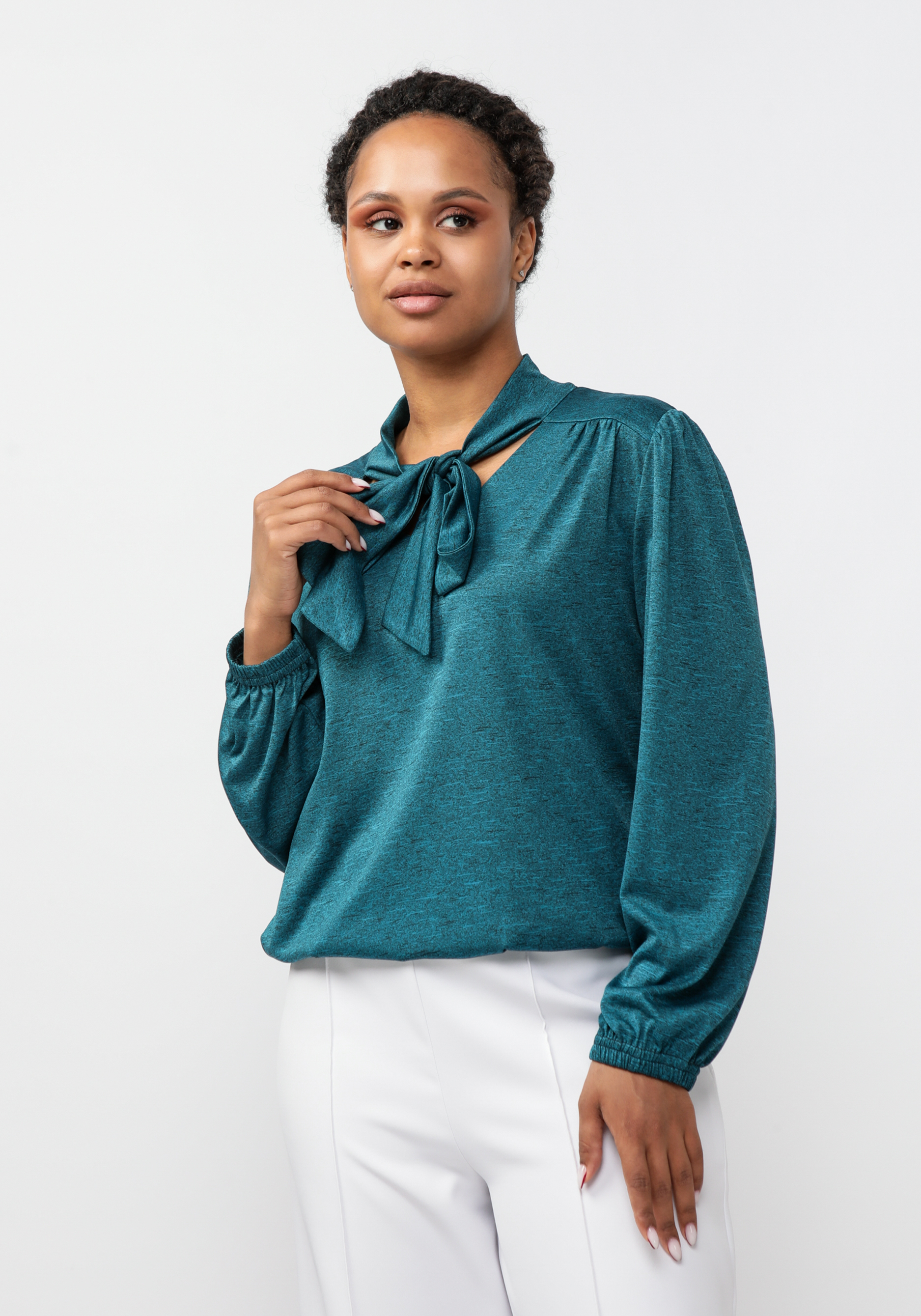 Блуза "Котена" Синель, цвет серый, размер 56 - фото 7