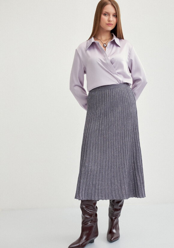 Юбка миди с метанитью шир.  580, рис. 47