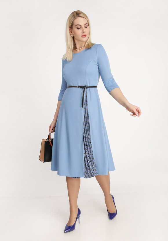 Платье с внутренней юбкой плиссе шир.  580, рис. 3