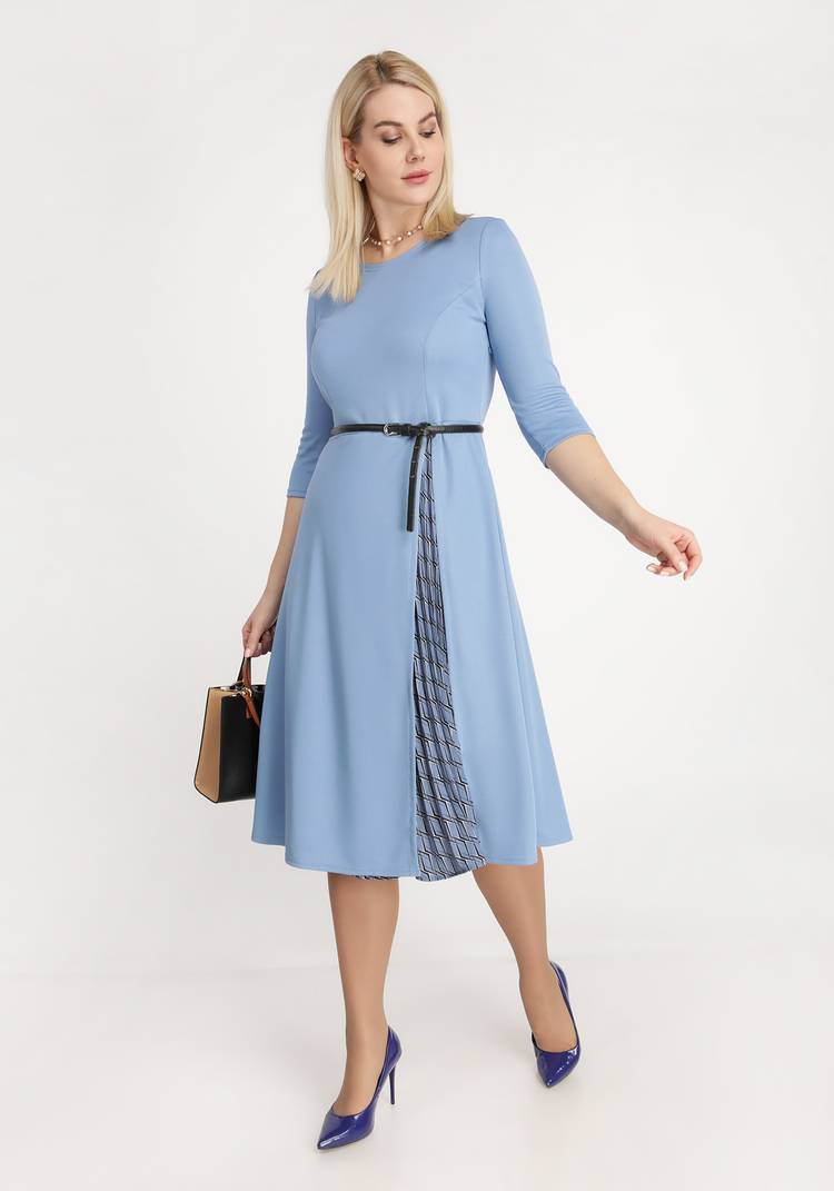 Платье с внутренней юбкой плиссе шир.  750, рис. 3