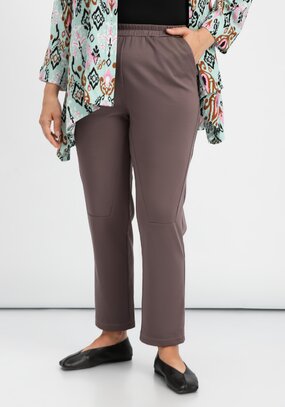 Брюки оригинального кроя на резинке