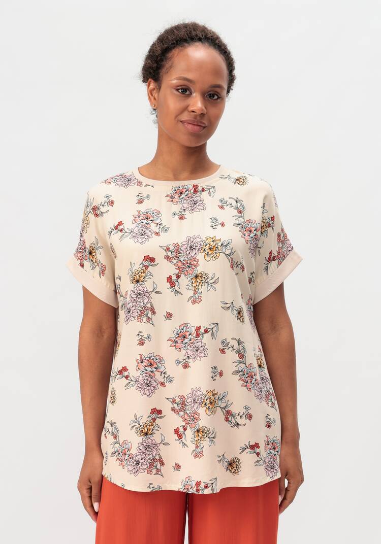 Блуза с цветочным принтом Аманда шир.  750, рис. 24