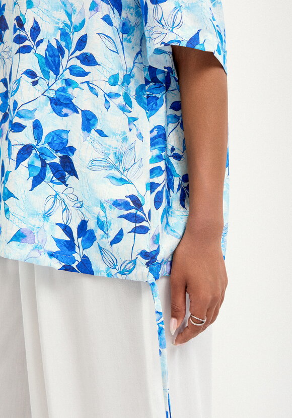 Блуза свободная с коротким рукавом и принтом шир.  580, рис. 22