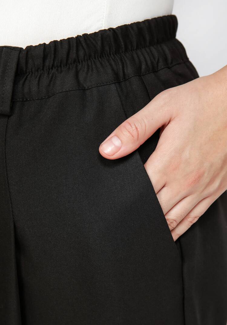 Брюки из костюмной ткани свободного кроя шир.  750, рис. 5