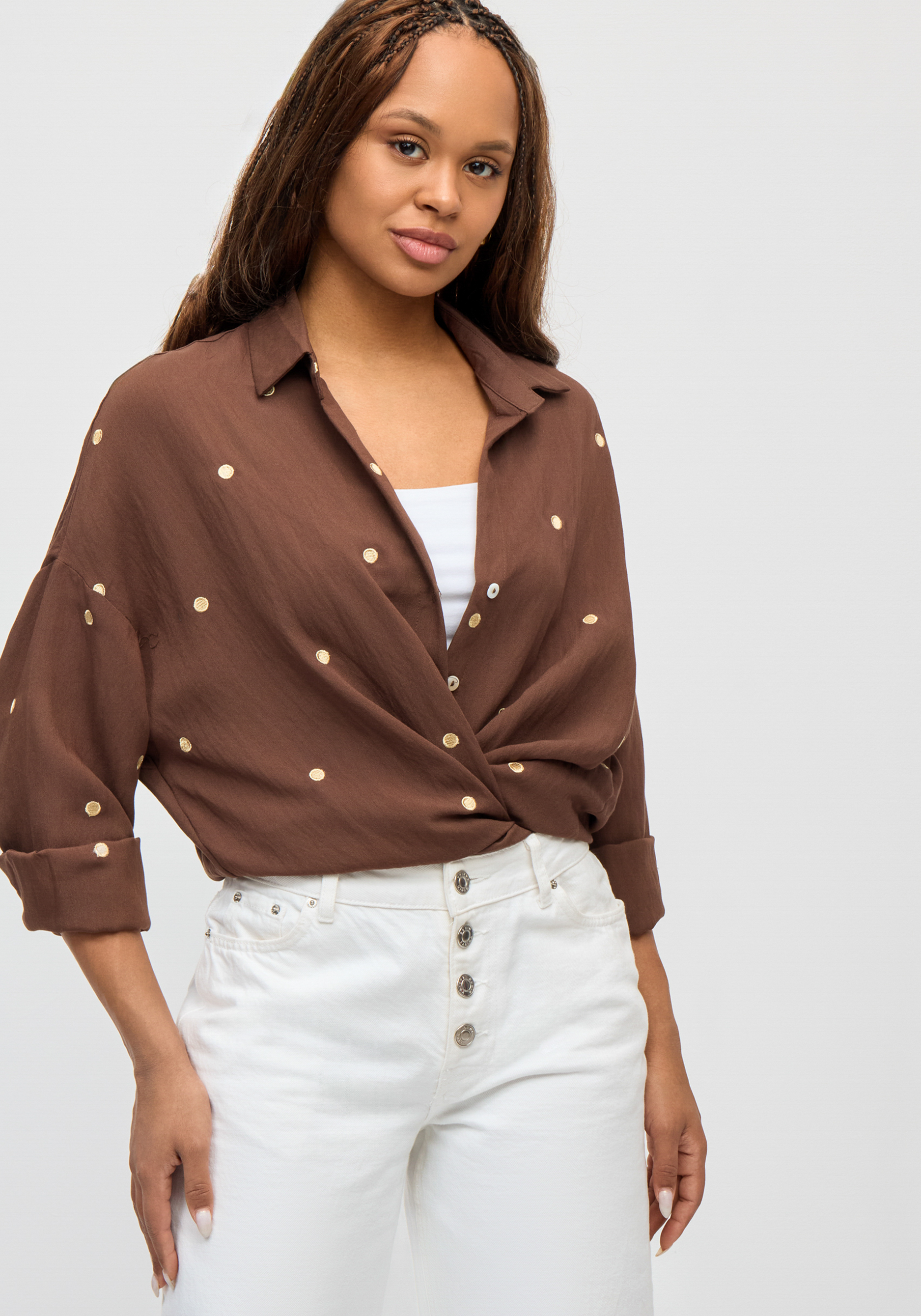 Рубашка с вышивкой quotГорошек quot 5499₽