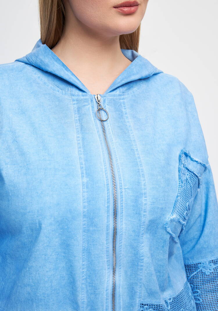 Пыльник на молнии с кaпюшоном шир.  750, рис. 6