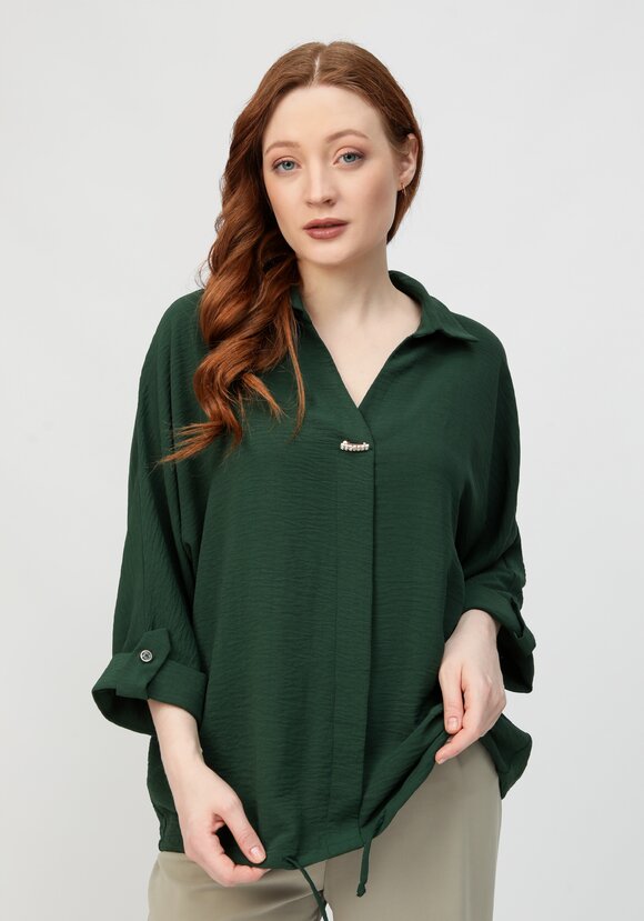 Блуза с патой на рукавах шир.  580, рис. 36