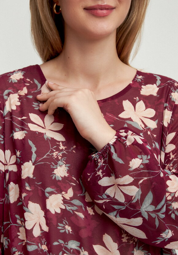 Платье свободного кроя с принтом цветок шир.  580, рис. 29