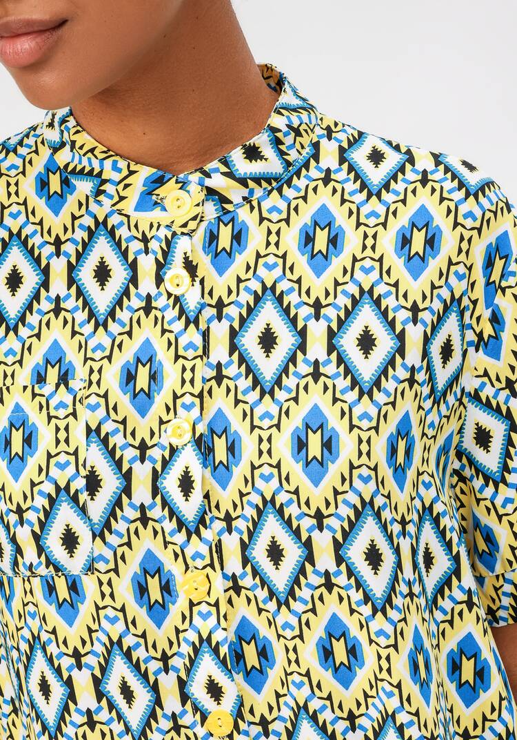 Блуза с геометрическим рисунком шир.  750, рис. 13