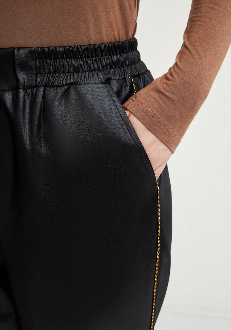 Брюки прямые с кантами по бокам шир.  750, рис. 5