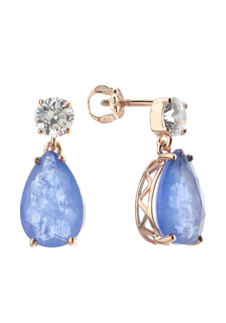 Серебряные серьги Звезда Голливуда шир.  750, рис. 8