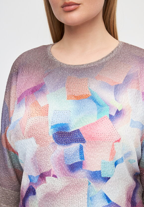 Блуза со стразами Амилия шир.  580, рис. 20