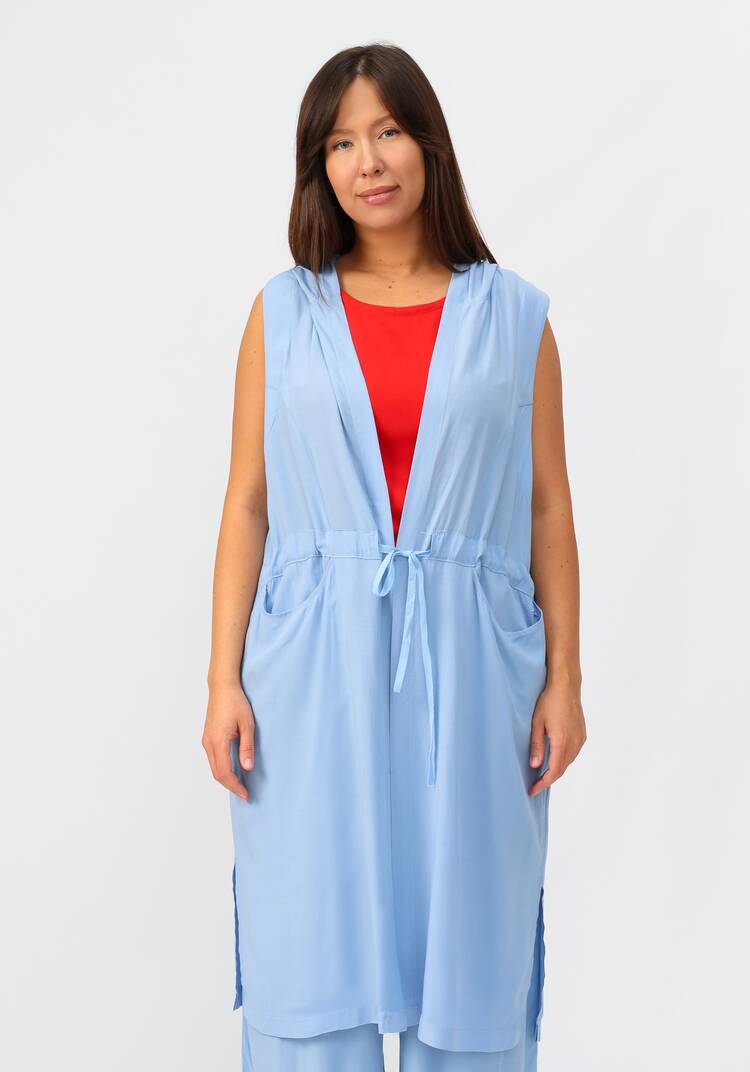 Жилет с капюшоном и карманами шир.  750, рис. 12