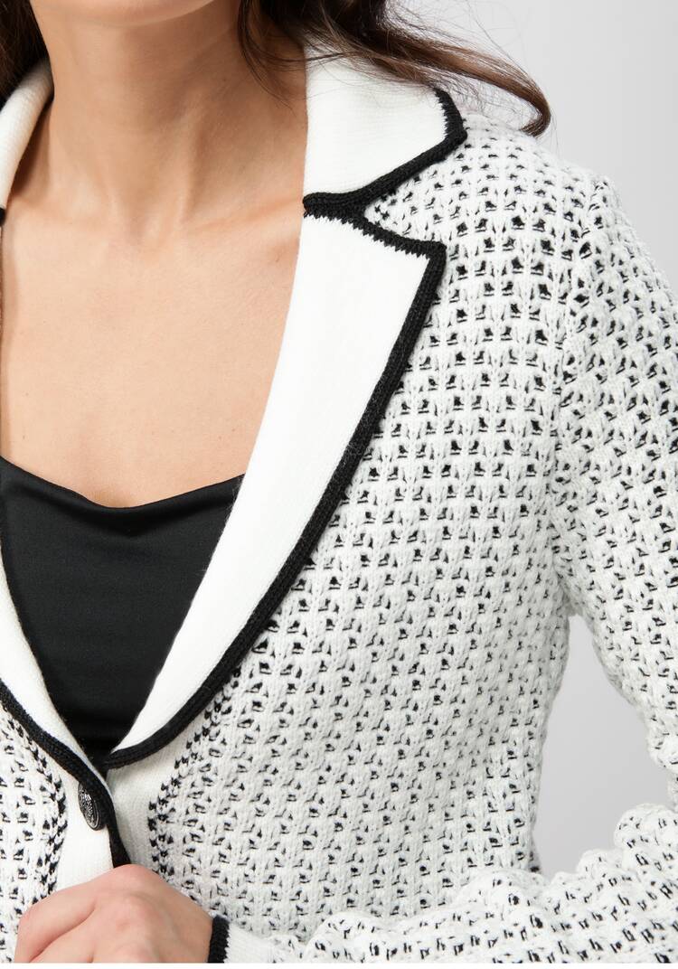 Пиджак с воротником и накладными карманами шир.  750, рис. 5