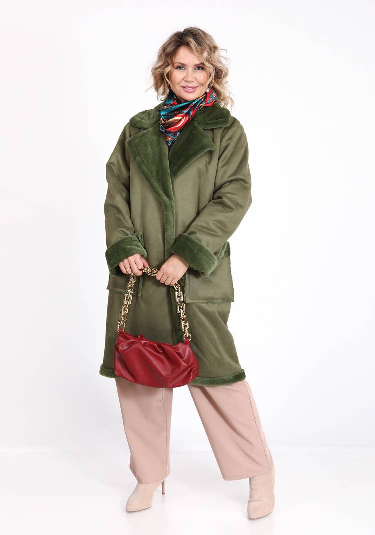 Дубленка женская с отложным воротником шир.  750, рис. 10