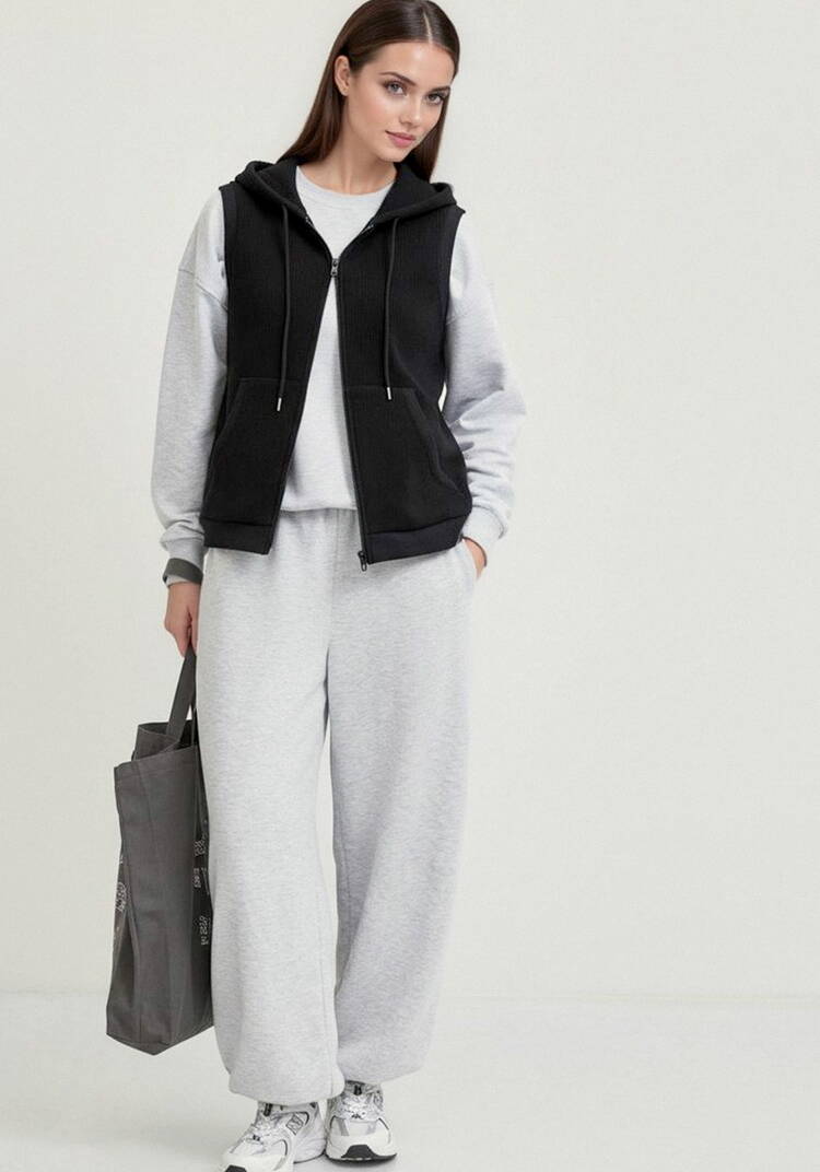 Жилет из микровельвета с начёсом шир.  750, рис. 31