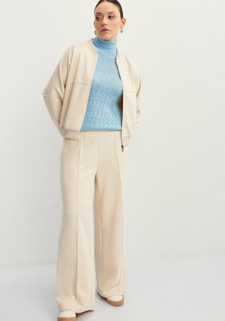 Свитер ажурный шир.  750, рис. 23