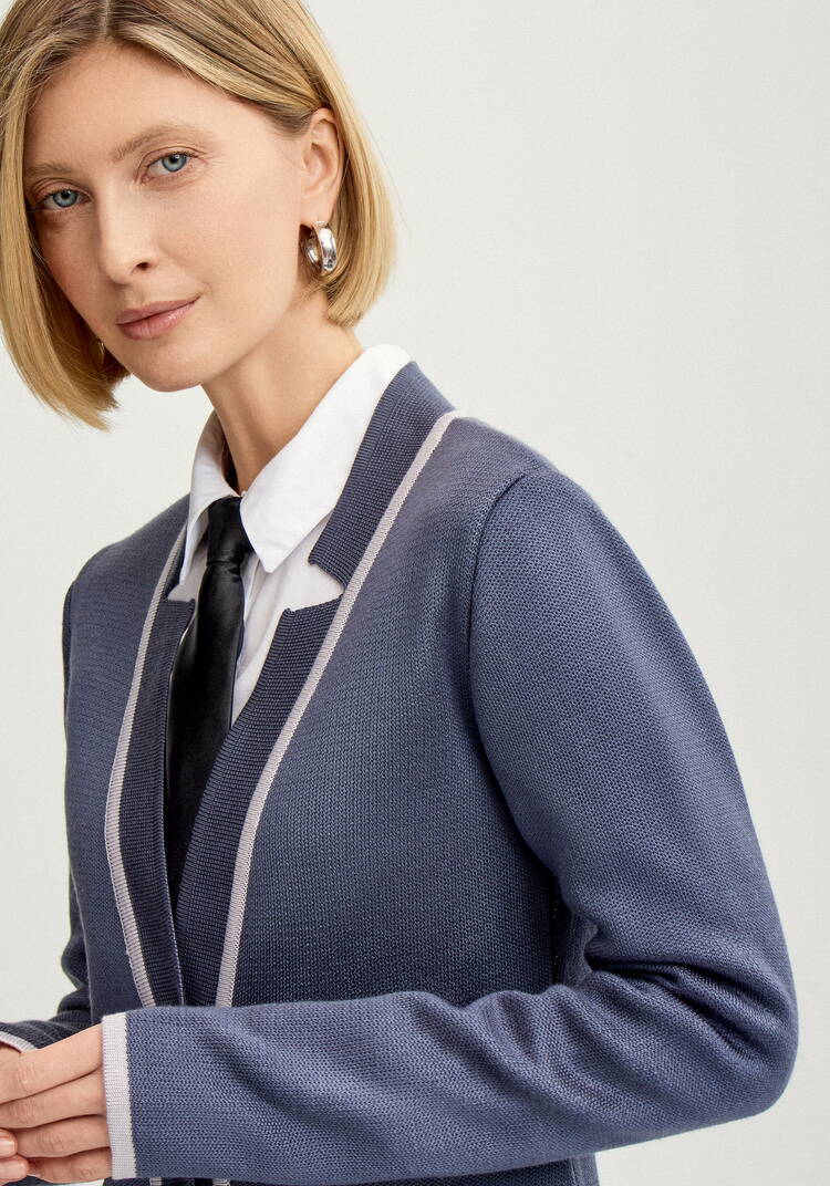 Пиджак с яркой окантовкой шир.  750, рис. 7