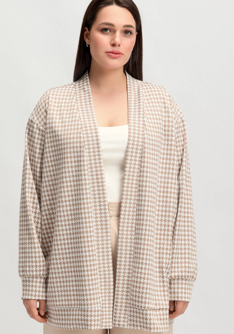 Кардиган-накидка свободного кроя шир.  750, рис. 4