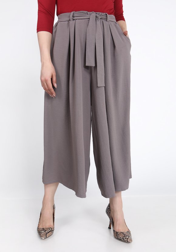 Брюки-кюлоты широкие с поясом шир.  580, рис. 5