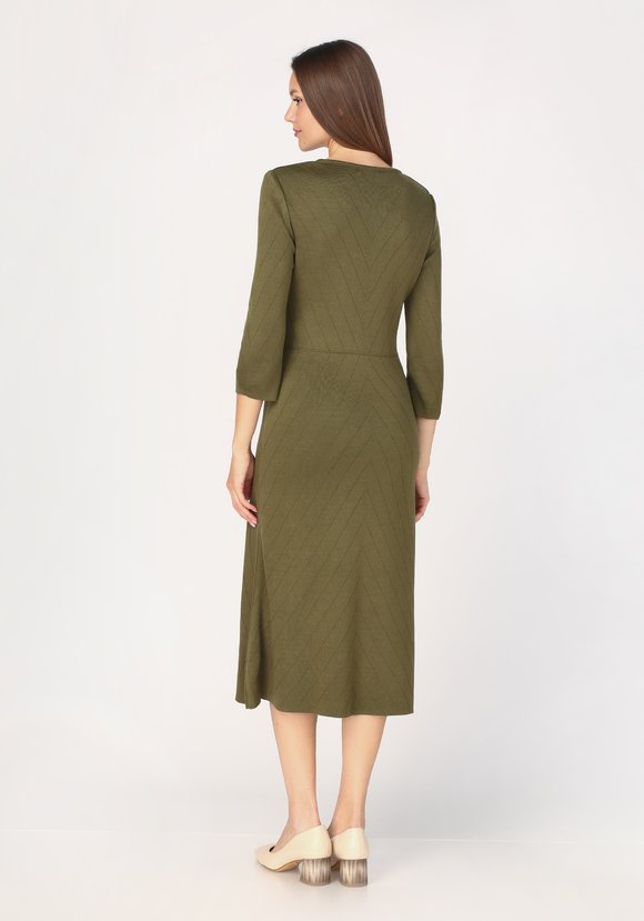 Платье с завязками по горловине шир.  580, рис. 4