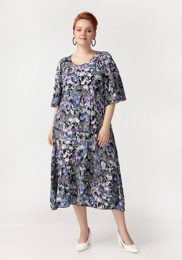 Платье Скромная улыбка шир.  750, рис. 6