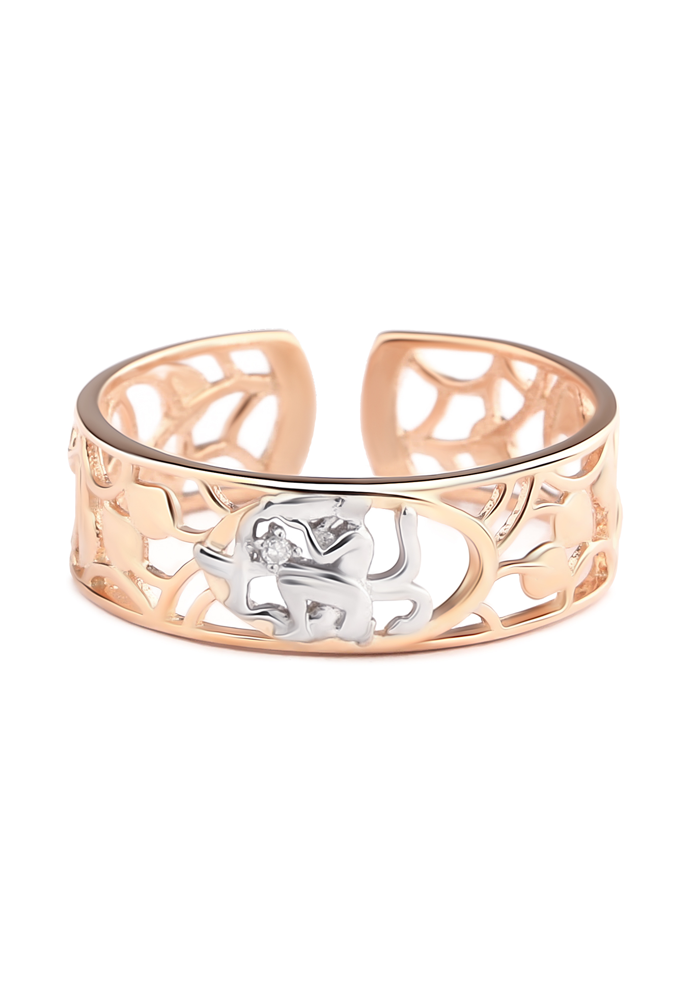Серебряное кольцо «Драгоценный Зодиак» Nouvelle, размер 16, цвет козерог разъемное - фото 8