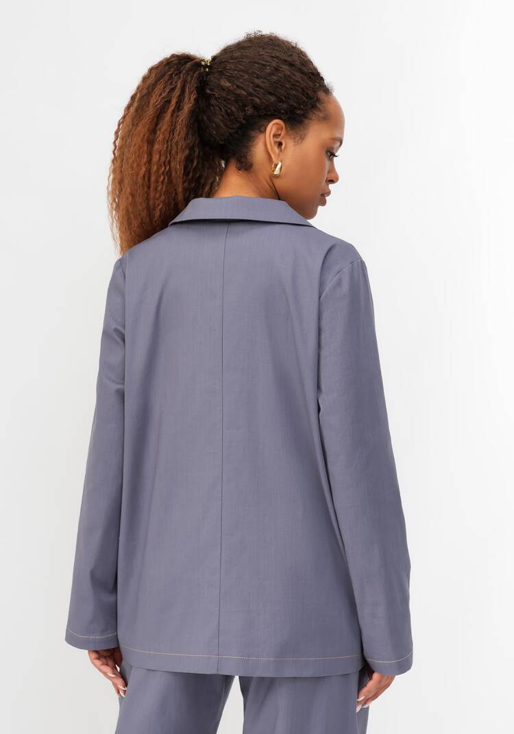 Пиджак изо льна однобортный шир.  750, рис. 17