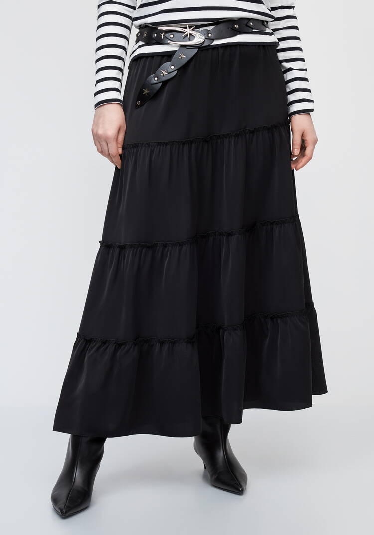 Юбка с воланами Злата шир.  750, рис. 2